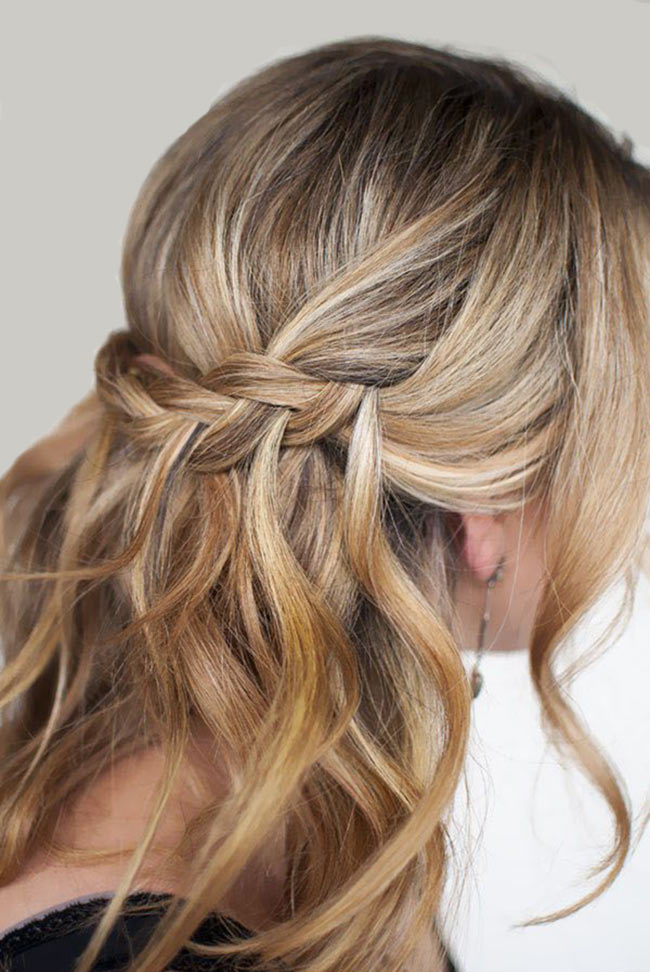 The half crown braid hairstyle
