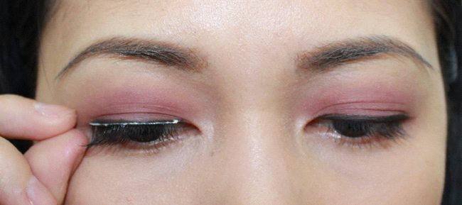 How to apply fake eyelashes - Applying glue or lash adhesive